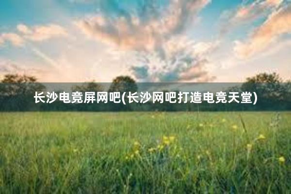 长沙电竞屏网吧(长沙网吧打造电竞天堂)