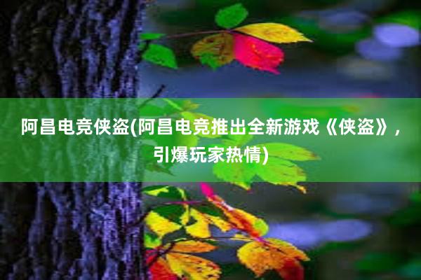 阿昌电竞侠盗(阿昌电竞推出全新游戏《侠盗》，引爆玩家热情)