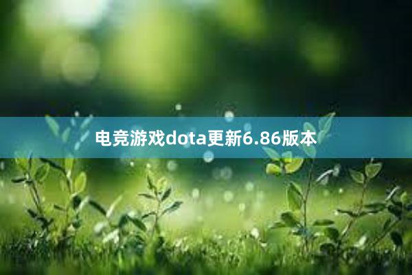 电竞游戏dota更新6.86版本