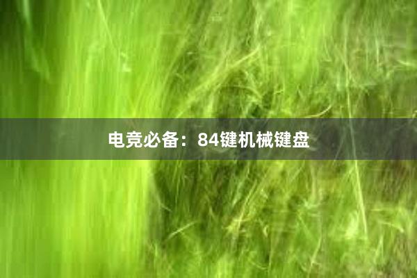 电竞必备：84键机械键盘