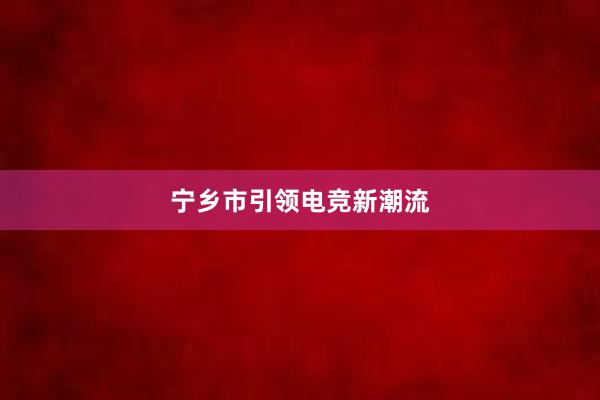 宁乡市引领电竞新潮流